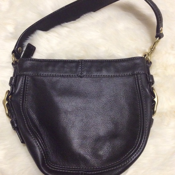 Coach Black Leather Small Hobo Bag - Picture 4 of 9